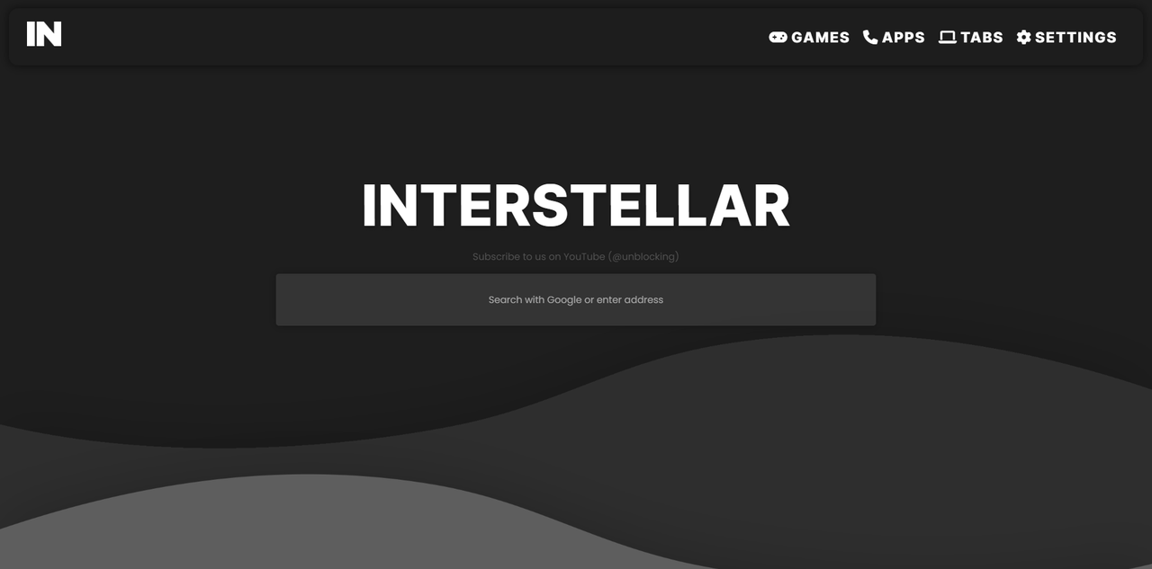 Interstellar Proxy website