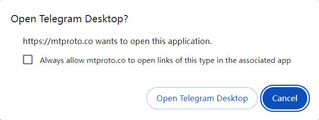 Open Telegram Desktop