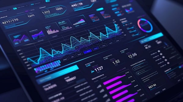 futuristic Competitor Price Tracking dashboard
