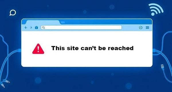 “This site can’t be reached”