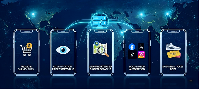 Top 5 Use Cases of Mobile Proxies for Botting