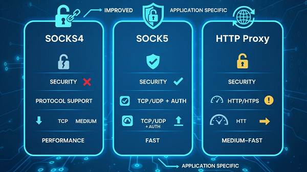 SOCKS vs. HTTP Proxy