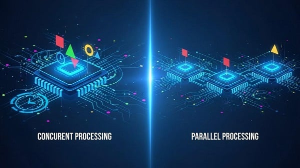 Parallel vs Concurrent Processing