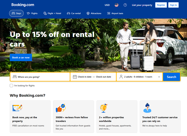 booking official site