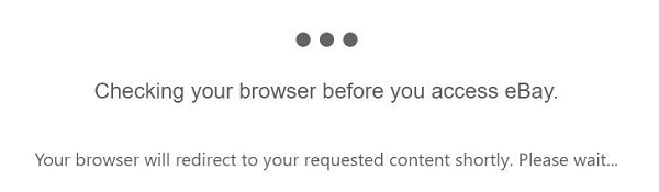 checking your browser before you access eBay.